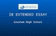 IB EXTENDED ESSAY