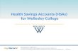 Health Savings Accounts (HSAs)  for Wellesley College