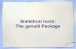 Statistical tools:  The genutil Package