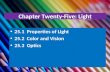 Chapter Twenty-Five: Light