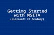 Getting Started with  MSITA (Microsoft IT Academy)