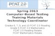 Spring 2013 Computer-Based Testing Training  Materials Technology Coordinator