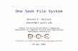 One Seek File System