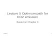Lecture 5 Optimum path for CO2 emission