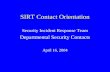 SIRT Contact Orientation