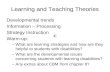 Learning and Teaching Theories