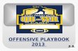 OFFENSIVE PLAYBOOK 2013