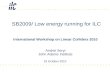 SB2009/ Low energy running for ILC