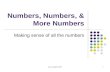Numbers, Numbers, & More Numbers
