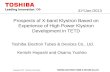 Prospects of X-band Klystron Based on Experience of High Power Klystron Development in  TETD