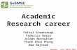 Academic Research career