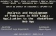 Analysis and Development  of  Functions  in REST  Logic :  Application to the  «DataView» Web App