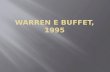 Warren E Buffet, 1995