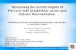 Monitoring the Human Rights of Persons with Disabilities: Direct and Indirect Discrimination
