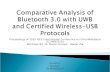 Comparative Analysis of Bluetooth 3.0 with UWB and Certified Wireless-USB Protocols