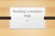 Reading a weather map
