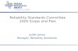 Reliability Standards Committee 2009 Scope and Plan