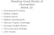Reading Great Books of Humanities Week 10