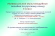 Универсальное мультимедийное пособие по русскому языку 3 класс
