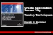 Oracle Application Server 10g  Tuning Techniques Donald K. Burleson Burleson Oracle Consulting