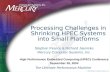 Processing Challenges in Shrinking HPEC Systems into Small Platforms
