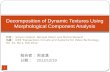 Decomposition of Dynamic Textures Using Morphological Component Analysis