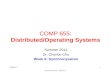 COMP 655: Distributed/Operating Systems