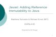 Javari: Adding Reference Immutability to Java