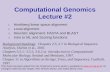 Computational Genomics Lecture #2
