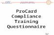 ProCard Compliance Training Questionnaire