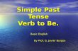 Simple  Past  Tense Verb to  Be.