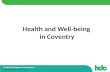 Health and Well-being in Coventry
