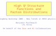 High Q 2  Structure Functions and Parton Distributions
