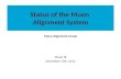 Status of the  Muon Alignment  System