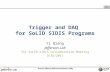 Trigger and DAQ  for  SoLID  SIDIS Programs