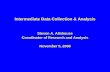 Intermediate Data Collection & Analysis