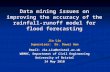 Data mining issues on improving the accuracy of the rainfall-runoff model for flood forecasting