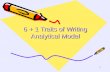 6 + 1 Traits of Writing Analytical Model