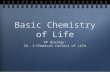 Basic Chemistry of Life
