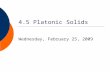 4.5 Platonic Solids