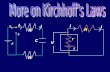More on Kirchhoff’s Laws