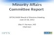Minority Affairs Committee Report