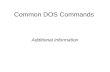 Common DOS Commands
