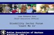 Disability Sector Forum  ‘Count Me In’