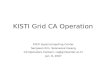 KISTI Grid CA Operation