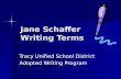 Jane Schaffer Writing Terms