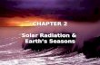 CHAPTER 2 Solar Radiation &  Earth ’ s Seasons