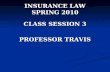 INSURANCE LAW SPRING 2010