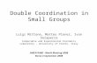 Double Coordination in Small Groups