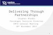 Delivering Through Partnerships